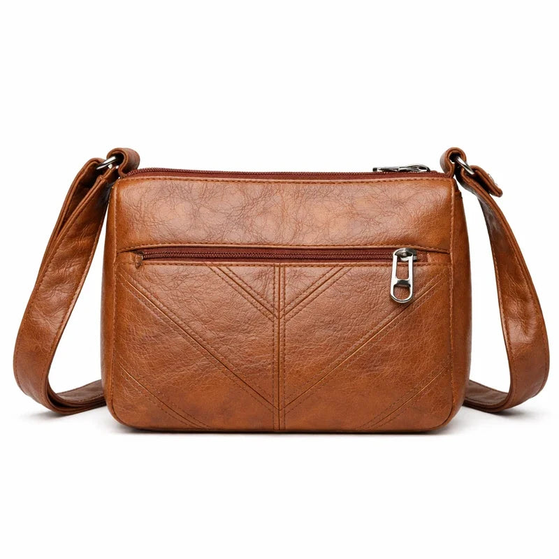 Women's Genuine Leather Crossbody Bag - Chic Style