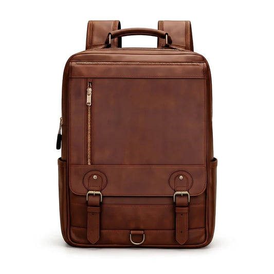 Men's Real Leather Backpack - Marlborough