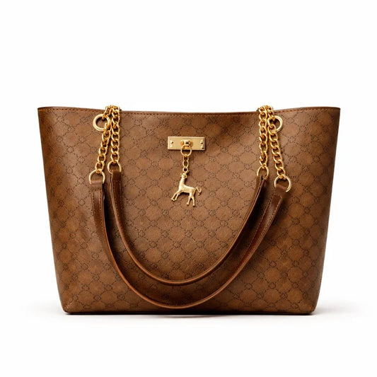 Women's Genuine Leather Messenger Bag - Camel - Kingsford