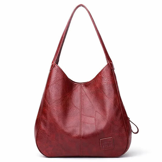 Women's Genuine Leather Hobo Bag - Berlim