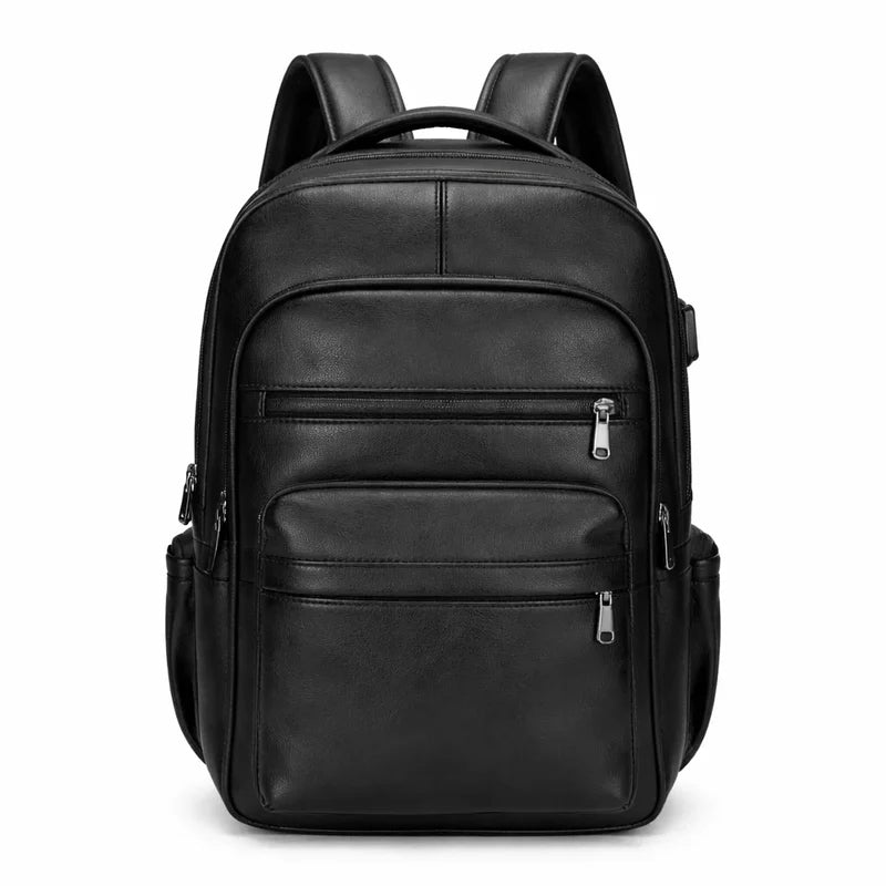 Men's Real Leather Backpack - Oxbridge